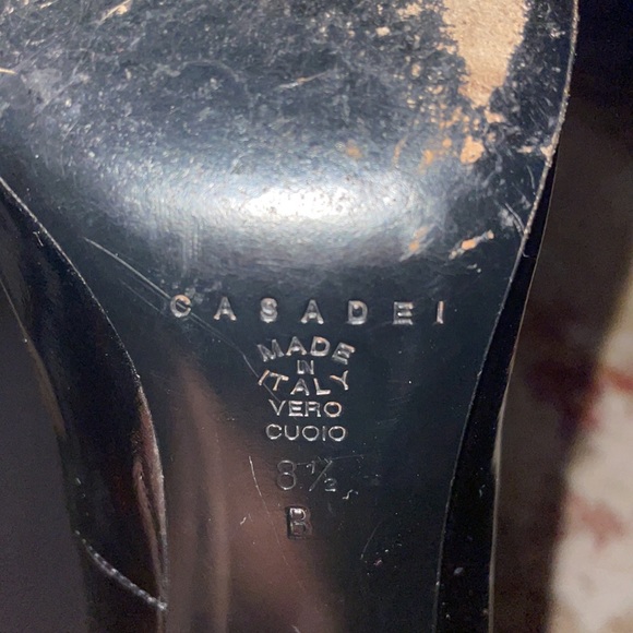 Casadei high heels size 8.5 black and white. - Picture 3 of 4